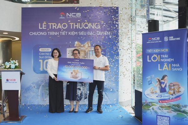 NCB trao căn hộ 10 tỷ đầu tiên tới khách hàng gửi tiết kiệm
