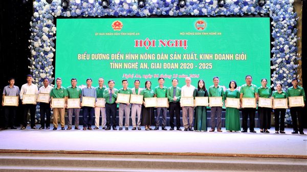Nghệ An biểu dương 130 điển hình nông dân sản xuất, kinh doanh giỏi