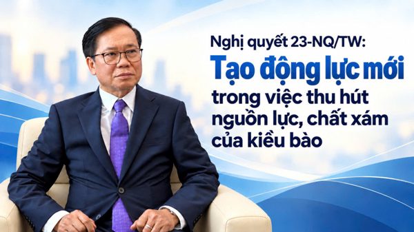 Nghị quyết 23-NQ-TW: Tạo động lực mới trong việc thu hút nguồn lực, chất xám của kiều bào