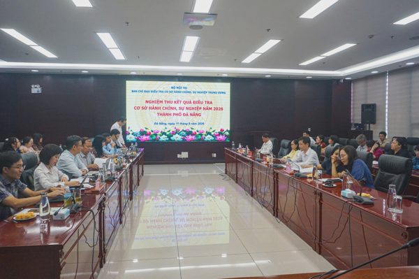 Nghiệm thu điều tra cơ sở hành chính, sự nghiệp năm 2026 tại Đà Nẵng