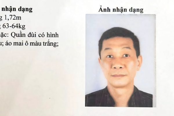 Người đàn ông mất tích 19 ngày, công an nêu đặc điểm nhận dạng