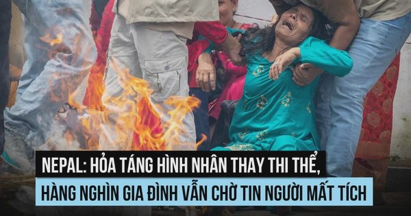 Người Nepal hỏa táng hình nhân, hàng nghìn gia đình vẫn chờ tin người mất tích