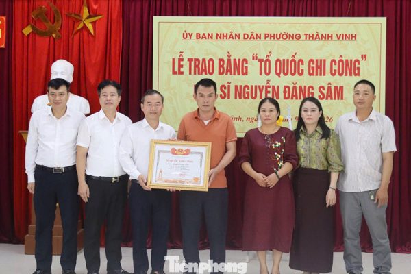Người thương binh mang thương tật 81% được truy tặng liệt sĩ, trao bằng Tổ quốc ghi công