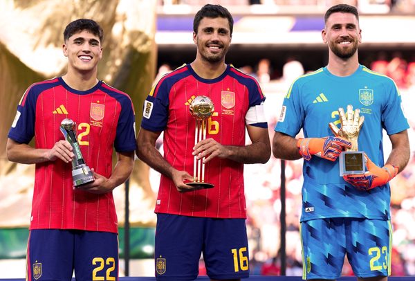 Nhà vô địch Tây Ban Nha áp đảo giải cá nhân World Cup 2026