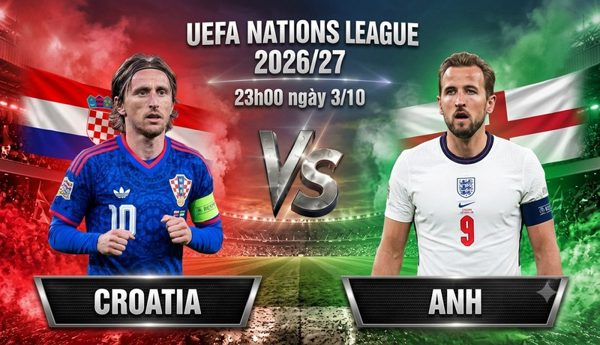 Nhận định Croatia vs Anh, 23h00 ngày 3/10: Chiến thắng thứ tư cho Tam sư