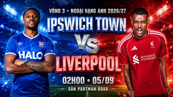 Nhận định Ipswich Town vs Liverpool, 02h00 ngày 5/9: Chiến thắng đầu tay