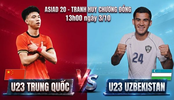 Nhận định U23 Trung Quốc vs U23 Uzbekistan, 13h00 ngày 3/10: Huy chương đồng cho những người bản lĩnh