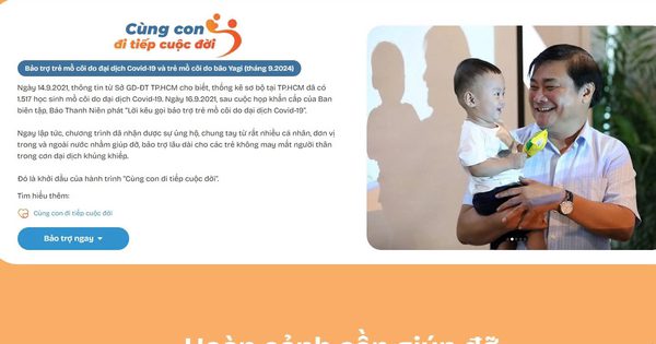 Nhiều bạn đọc giúp trẻ mồ côi qua trang web bảo trợ