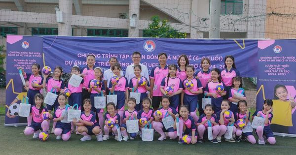 Nhiều trẻ em gái Cần Thơ yêu bóng đá hơn qua chương trình của UEFA và AFC hỗ trợ