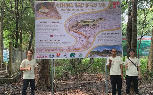 Nhóm nghiên cứu Đại học Duy Tân góp phần bảo tồn ‘Nhông cát Ngô Văn Trí’