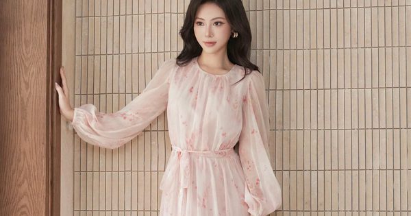 Những chiếc váy họa tiết hoa lá đẹp nhất mùa thu