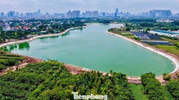Những hồ điều hòa mới góp sức chống ngập phía Tây Hà Nội