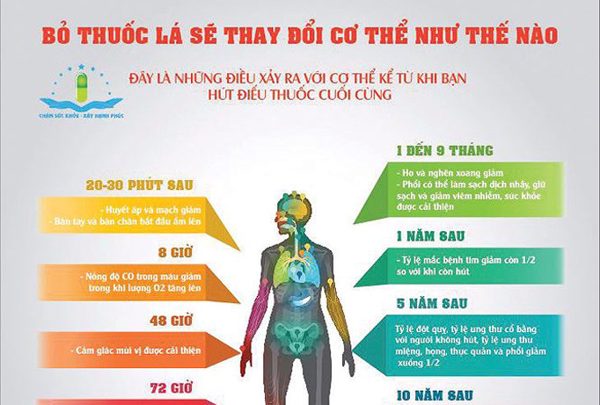 Những thay đổi kỳ diệu của cơ thể sau bỏ thuốc lá