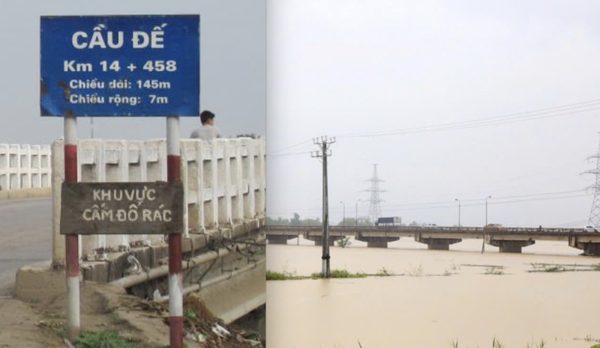 Ninh Bình cấm phương tiện đường thủy qua cầu Đế