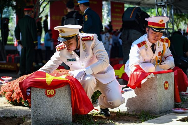 Nơi an nghỉ của 731 hài cốt liệt sĩ tìm thấy tại công viên Lê Thị Riêng