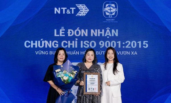 NT&T JSC đạt ISO 9001:2015 về hệ thống quản lý chất lượng