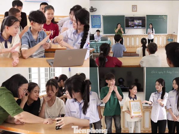 Nữ sinh dùng AI đưa sách đến người khiếm thị