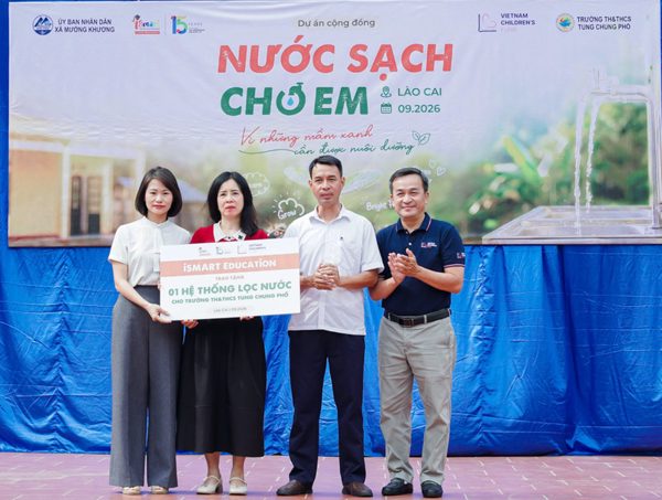 'Nước sạch cho em' hoàn tất 5 điểm trường, bước vào những ngày học bình thường