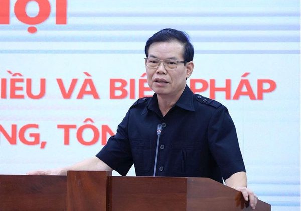 Ông Triệu Tài Vinh chủ trì Hội nghị phản biện xã hội dự thảo Nghị định hướng dẫn thi hành Luật Tín ngưỡng, tôn giáo