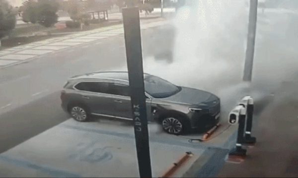 Ôtô điện Thổ Nhĩ Kỳ bốc cháy khi đang cắm sạc