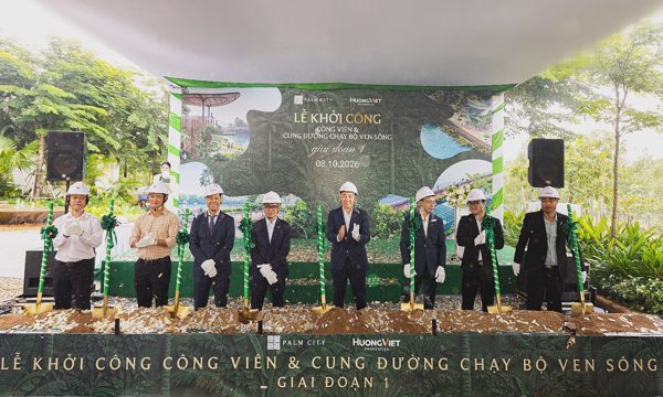 Palm City khởi công công viên và đường chạy bộ ven sông