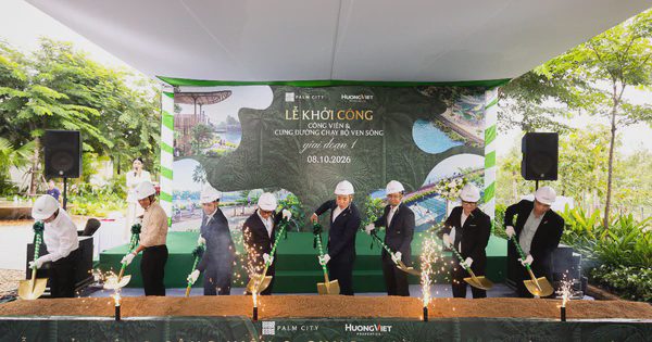 Palm City khởi công công viên ven sông, đưa gần 3 km mặt nước vào đời sống đô thị
