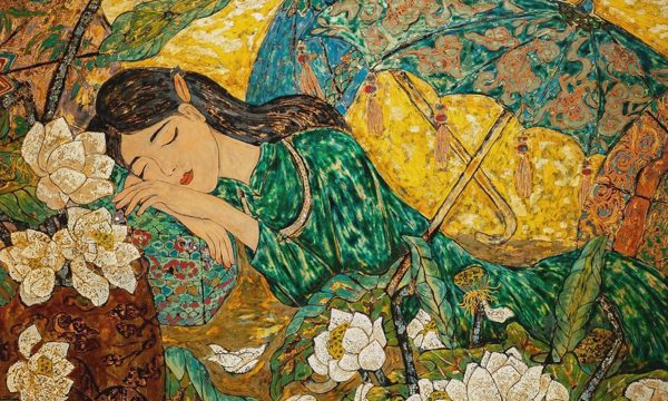 Phái đẹp qua tranh sơn mài