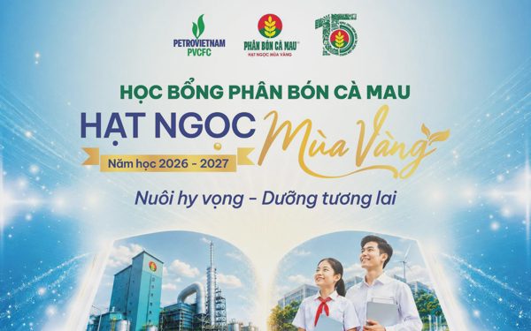 Phân Bón Cà Mau dành gần 2 tỉ đồng tiếp sức học sinh, sinh viên