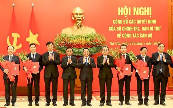Phân công 6 Ủy viên, Ủy viên dự khuyết Trung ương Đảng và 6 cán bộ nhận nhiệm vụ mới