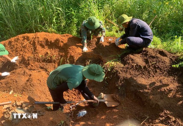 Phát hiện và quy tập thêm nhiều hài cốt liệt sỹ tại An Nhơn Bắc và Ia Dom
