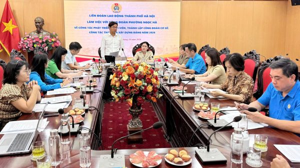 Phát triển đoàn viên gắn với chăm lo thiết thực cho người lao động