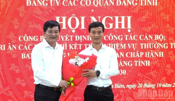 Phó Bí thư Tỉnh ủy Điện Biên Nguyễn Văn Thắng nhận thêm nhiệm vụ Bí thư Đảng ủy các cơ quan Đảng tỉnh