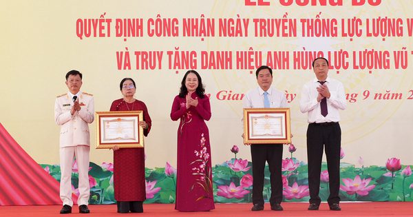 Phó chủ tịch nước Võ Thị Ánh Xuân dự Ngày truyền thống lực lượng vũ trang An Giang