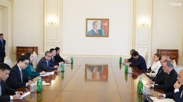 Phó Chủ tịch nước Võ Thị Ánh Xuân hội đàm với Tổng thống Azerbaijan Ilham Aliyev