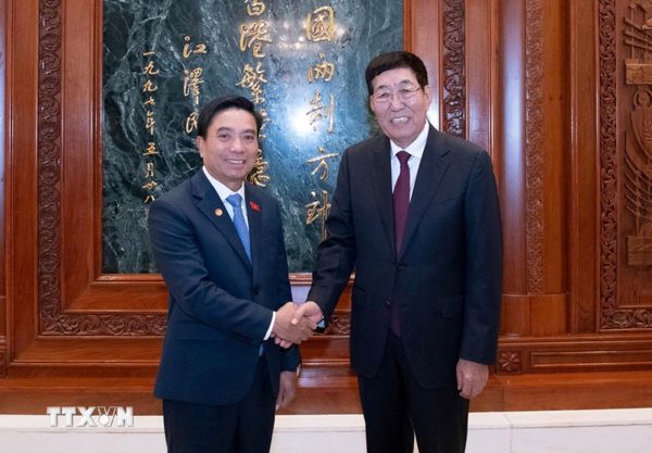Phó Chủ tịch Quốc hội Nguyễn Doãn Anh gặp Chủ tịch Nhóm Nghị sỹ hữu nghị Trung-Việt