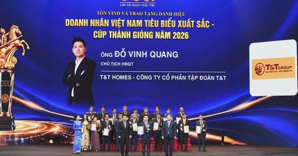 Phó chủ tịch T&T Group Đỗ Vinh Quang nhận Cúp Thánh Gióng 2026