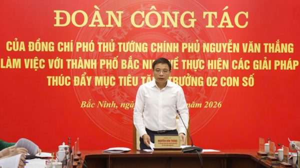 Phó Thủ tướng Nguyễn Văn Thắng làm việc với Bắc Ninh về giải pháp thúc đẩy tăng trưởng 2 con số