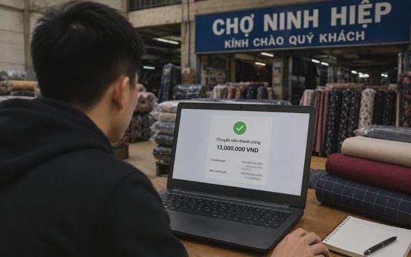 Photoshop 309 ảnh chuyển khoản giả, chiếm đoạt hơn 13 tỉ đồng tiền vải của tiểu thương