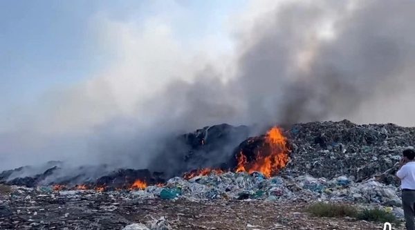 Phú Thọ yêu cầu xử lý dứt điểm vụ cháy bãi rác tạm Núi Bông