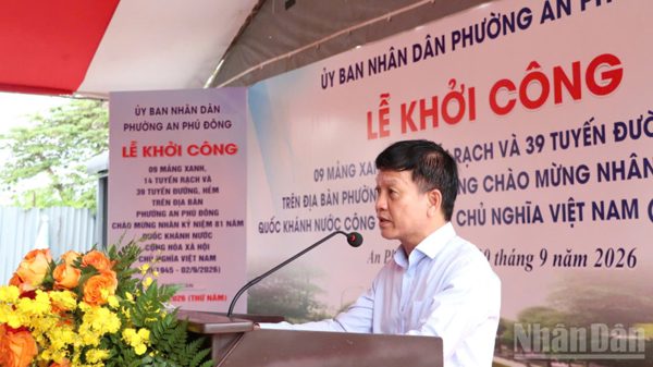 Phường An Phú Đông khởi công một loạt công trình hạ tầng kỹ thuật, chỉnh trang đô thị và vệ sinh môi trường