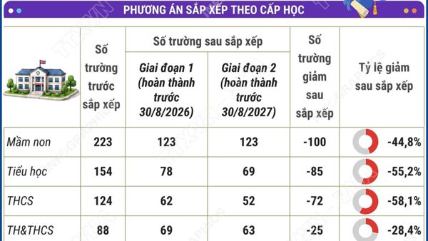 Phương án tổng thể sắp xếp các cơ sở giáo dục công lập tại tỉnh Lạng Sơn