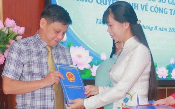 Phường Tân Hòa sáp nhập Trường THCS Nguyễn Gia Thiều và Trần Văn Đang