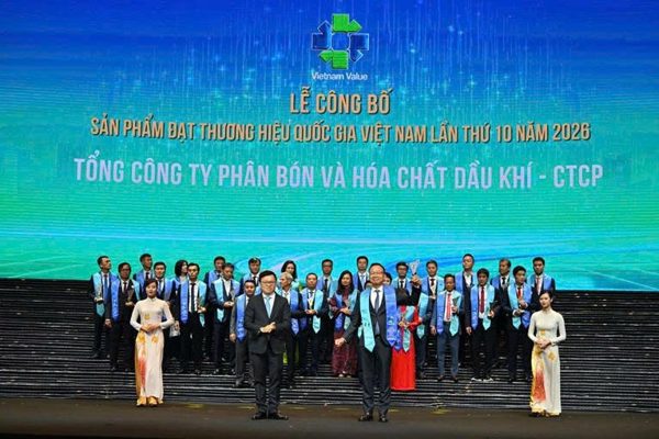 PVFCCo-Phú Mỹ lần thứ 7 liên tiếp đạt Thương hiệu quốc gia Việt Nam