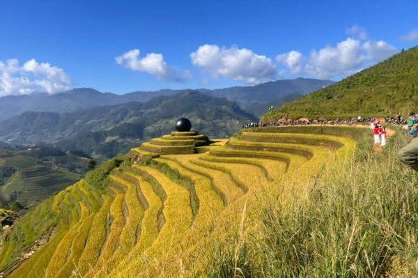 Quả bóng đen giữa ruộng bậc thang ở Lào Cai gây chú ý, chính quyền lên tiếng