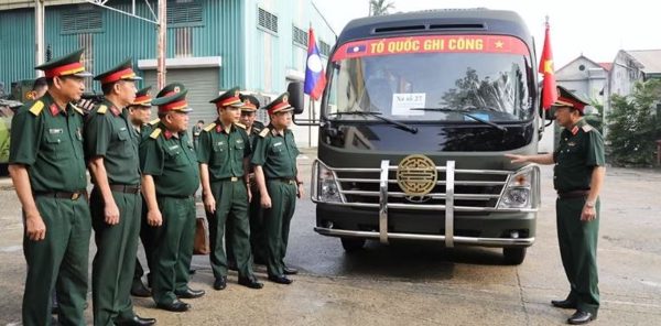 Quân đội nghiệm thu xe bảo đảm cho các đội tìm kiếm, quy tập hài cốt liệt sỹ