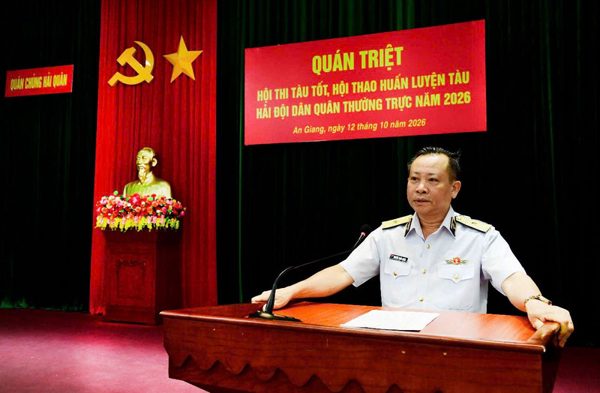 Quán triệt Hội thi tàu tốt, Hội thao huấn luyện tàu Hải đội Dân quân thường trực năm 2026