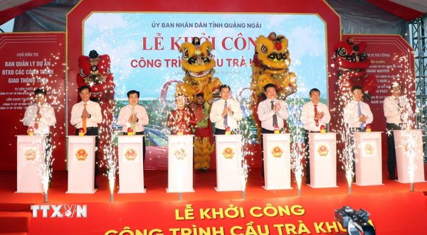 Quảng Ngãi khởi công cầu bắc qua sông Trà Khúc trị giá gần 2.200 tỷ đồng