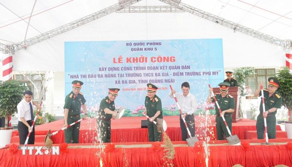 Quảng Ngãi khởi công công trình Đoàn kết quân dân ở Ba Gia