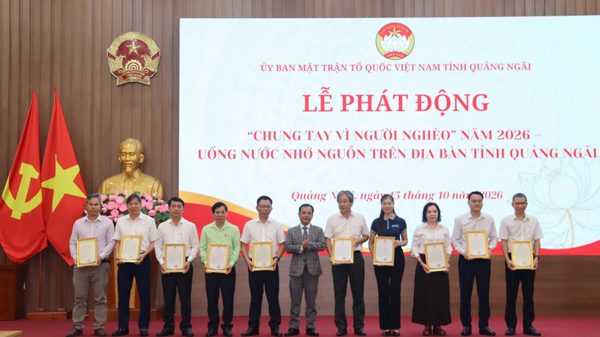 Quảng Ngãi phát động ủng hộ quỹ “Vì người nghèo” và “Đền ơn đáp nghĩa”
