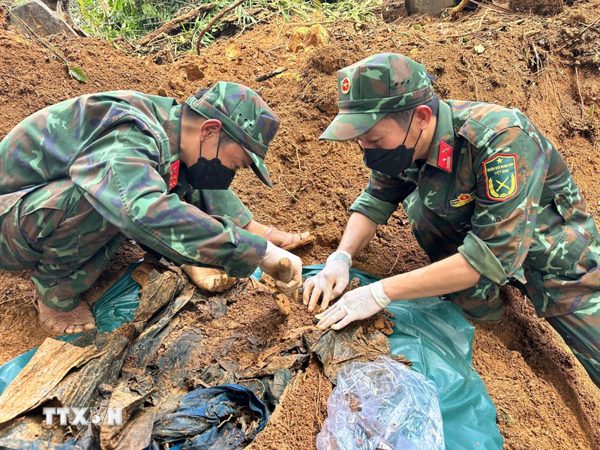 Quảng Ngãi: Tìm thấy 3 hài cốt liệt sỹ tại Bệnh xá Đức Phổ